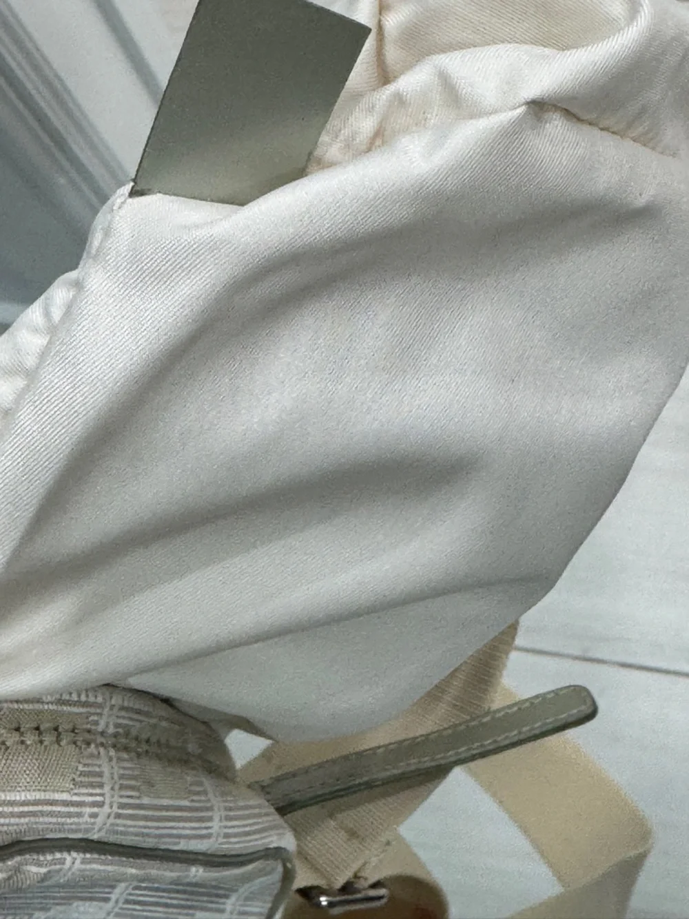 CHANEL Beige Cream Monogram Crossbody Bag
